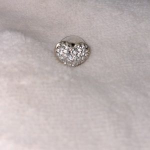 Swarovski Pavé Puff Heart Earring